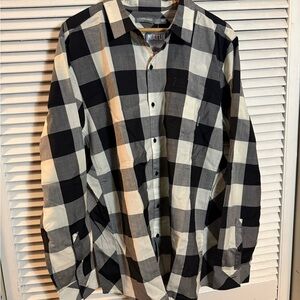 Icebreaker Black and White Plaid Shirt
